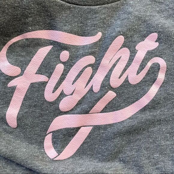 TORRID Breast Cancer Awareness Fight Sweater sweatshirt pullover - Picture 8 of 10